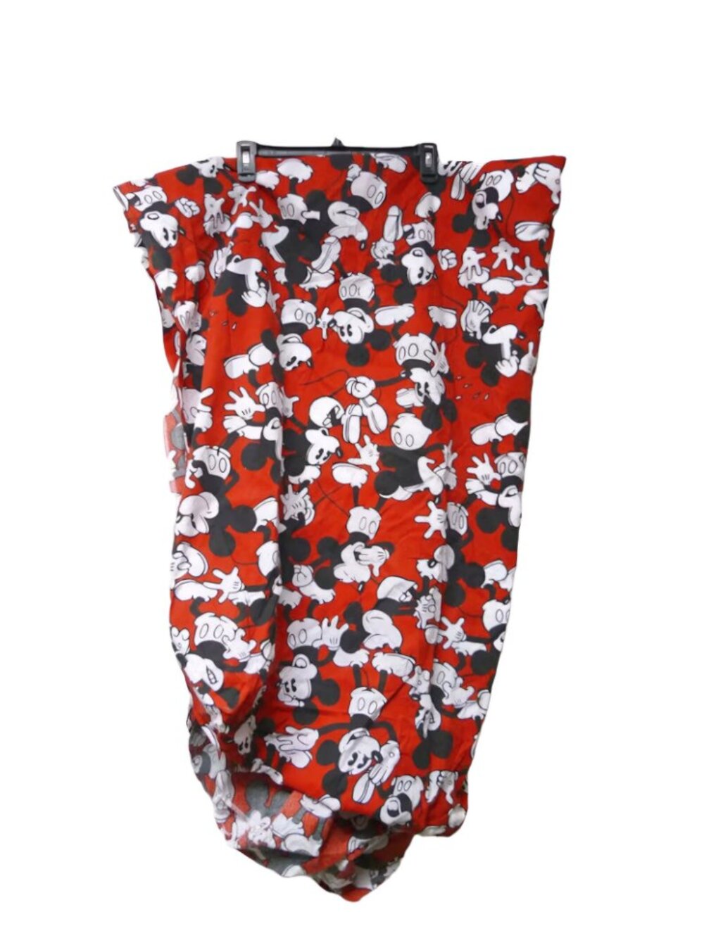 80s - 90s Disney Mickey Mouse cotton standard twin bed sheet . made in USA